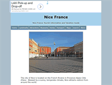 Tablet Screenshot of nicefrance.ca